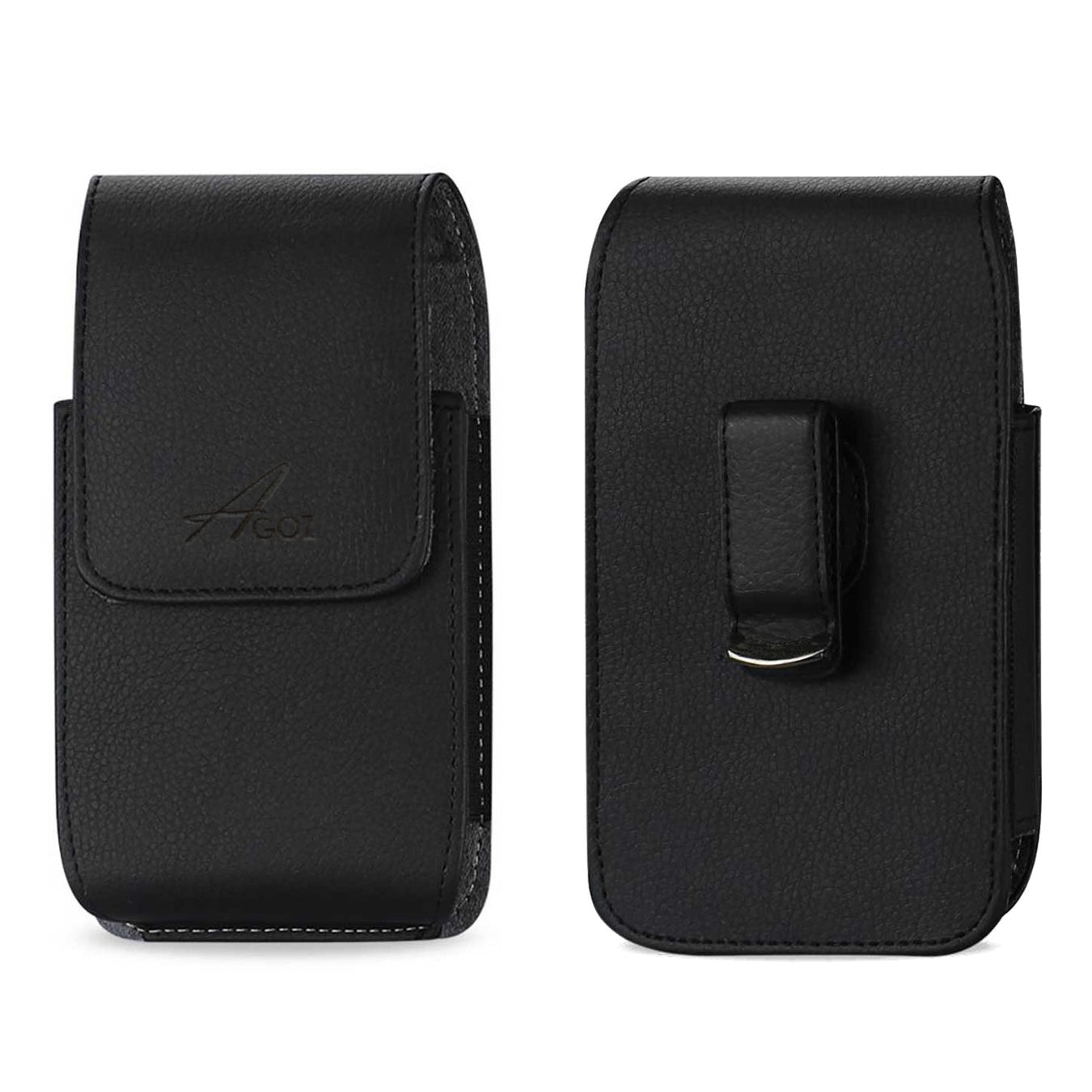 Alcatel Go Flip Leather Canvas Rugged Case Holster Pouch