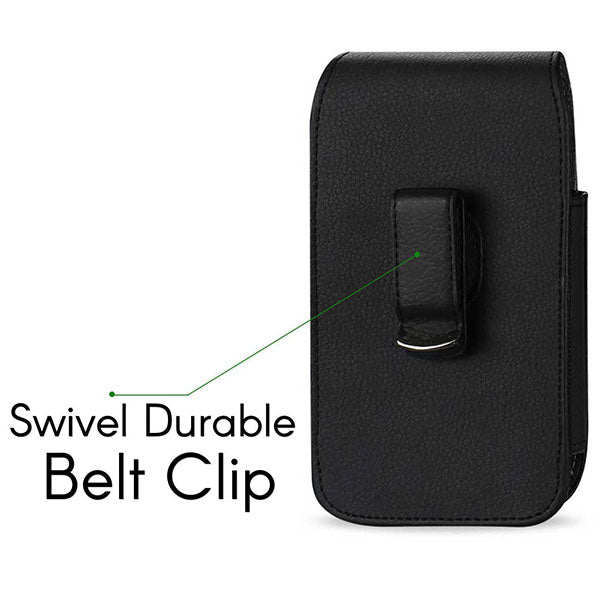 Vertical Leather Case with Rotating Belt Clip
