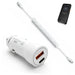 38W Fast Car Charger and USB-C Coiled Cable for Toast Go 3 POS