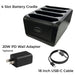 4-Slot Zebra TC75 / TC75x Battery Charger Cradle