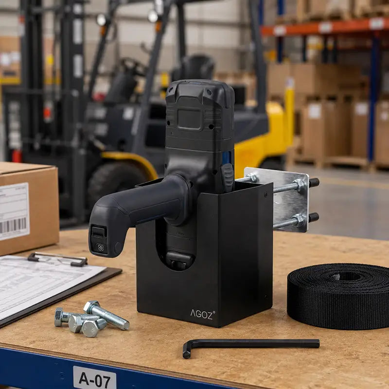 Fit and Function for Zebra Grip-Handle Forklift Mount