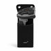 JLT barcode scanner seated in a black AgozTech holster case on a white background for industrial scanning workflows.