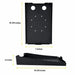 AgozTech Zebra printer wall mount shelf dimensions showing 10 3/8 inch length, 7 inch width, and 2 inch height