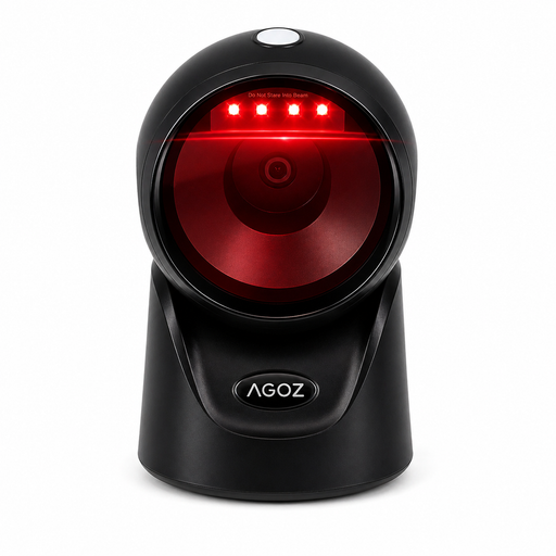 AGOZ AG-860P presentation barcode scanner with red scanning light