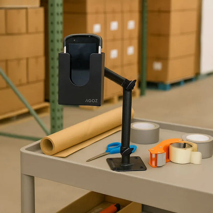 Handheld Scanner Rests Adjustable Arm Mount & Metal Scanner Holder | AgozTech