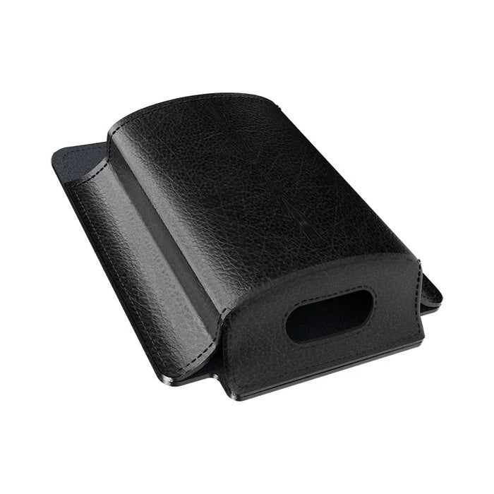 Leather Adyen Mobile POS Case with a hole on the bottom on a white background