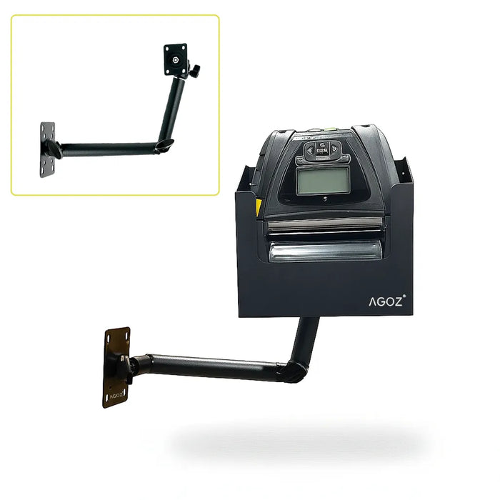 Heavy-Duty Swing Arm Bracket Printer Mount for Zebra ZQ520