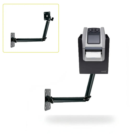Heavy-Duty Swing Arm Printer Holder Mount for Zebra ZQ320 / ZQ320 Plus