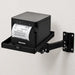 AgozTech Bixolon receipt printer tray with black stainless steel shelf and industrial wall mount swing arm
