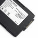 Close-up of Zebra TC7X series replacement battery with warning label and contact pins