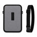 Rear view of the gray Agoz tablet case with belt loop and separate adjustable waist belt