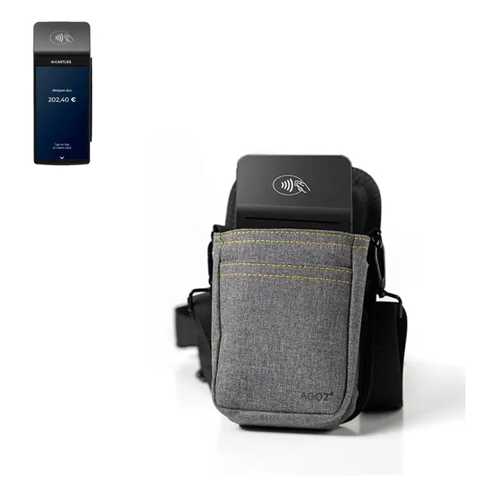 Castles Portable POS Terminal Holster with Crossbody Sling