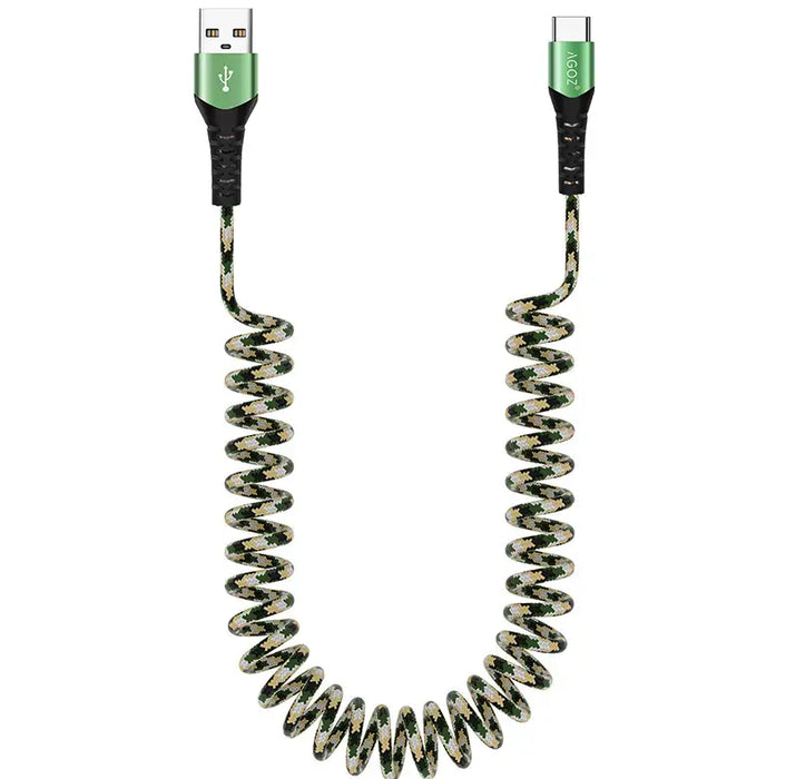 Coiled USB-C Fast Charging Cable for Honeywell CT40 Scanner