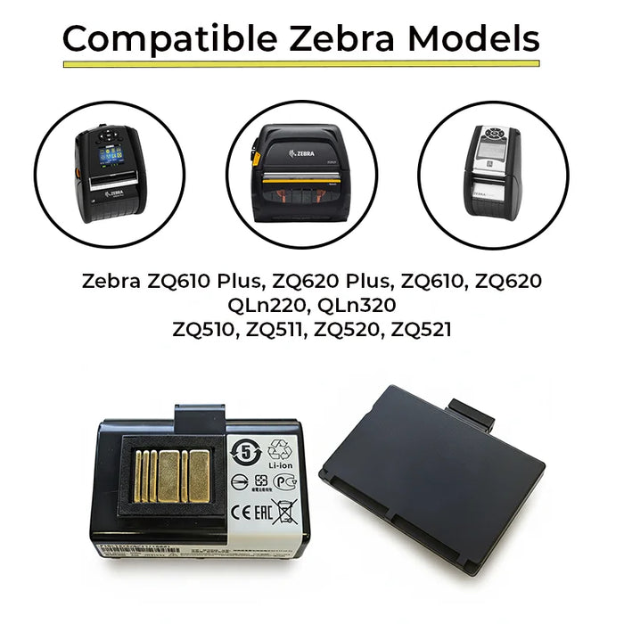 Replacement Battery Pack for Zebra QLn320 Portable Printer