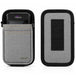 Front and back view of gray Agoz Dejavoo POS holster with belt loop