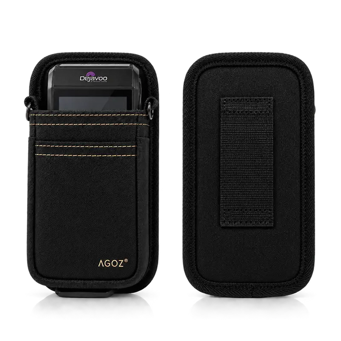 Black Dejavoo POS holster front and back with belt loop