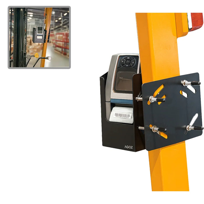 Durable Metal Forklift Mount Holder for Zebra QLn220 Printer