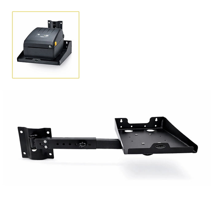 Heavy-Duty Barcode Printer Tray Swing Arm Wall Mount for Zebra GK420D