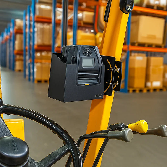 Heavy-Duty Metal Forklift Mount Holder for Zebra QLn420 Printer