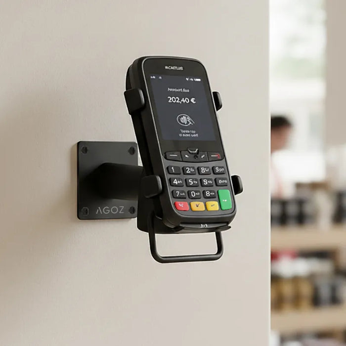 Heavy-duty Castles POS Wall Mounted Metal Swivel Stand