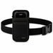 Janam waist belt case in black shown with a Janam mobile computer secured inside the front pouch and an adjustable belt strap for inventory carry.