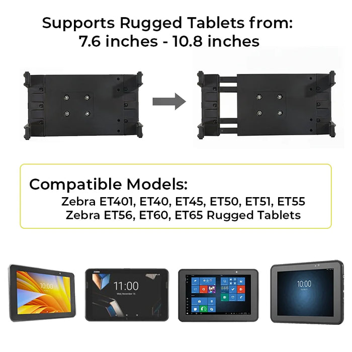 AGOZ Zebra ET401 Forklift Tablet Mount Holder