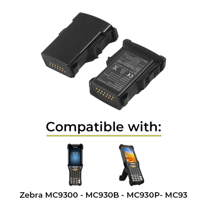 Replacement Battery for Zebra MC9300 / MC930B / MC930P / MC93 Scanner