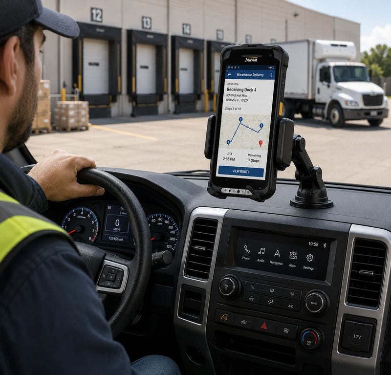 Keep Janam Handhelds Organized Across Route Fleet Work