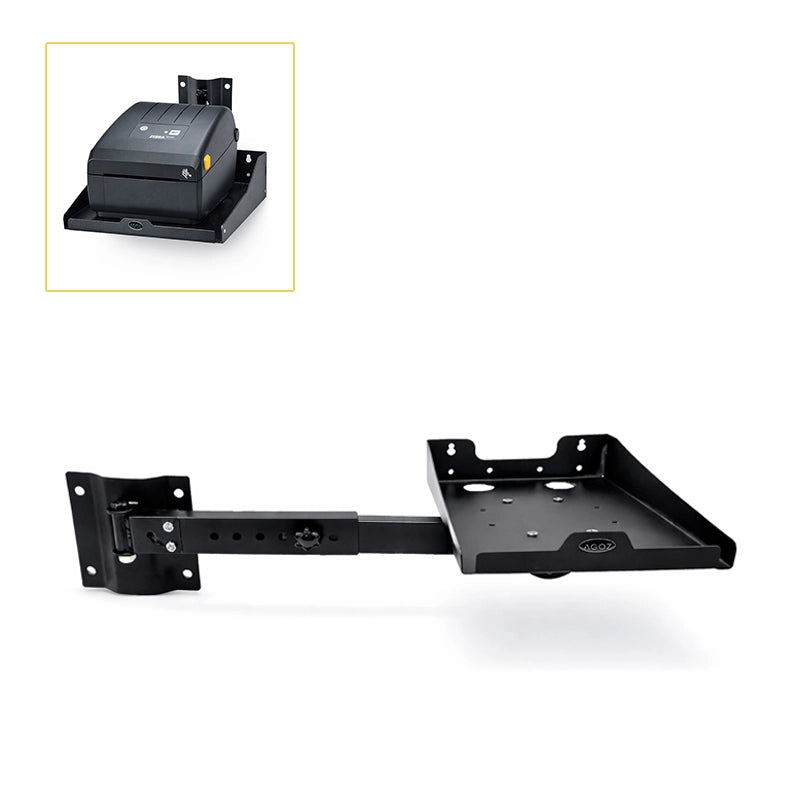 Stainless Steel Zebra ZD621 Wall Mount Printer Shelf | AgozTech