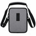 Rear view of gray Agoz Orderman Pulse HT10 tablet carrying case showing the back attachment loop, adjustable shoulder sling, and padded shoulder support.