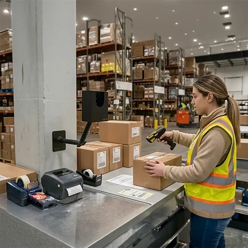 Position Chainway Scanners for Shared Industrial Workstations