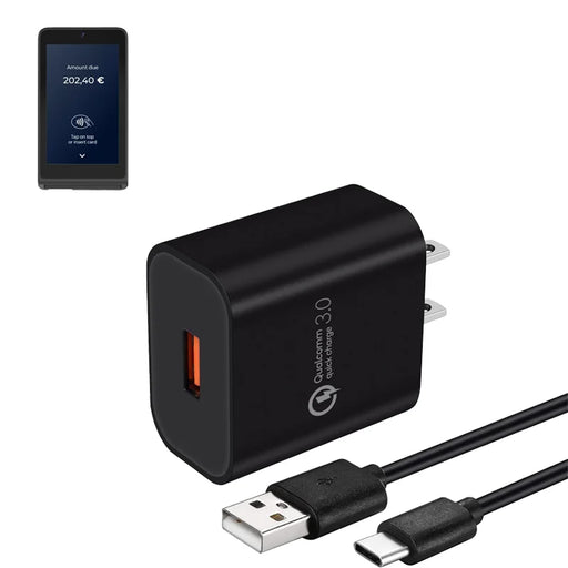 Wall Charger with USB-C Cable for Castles S2 MIni POS