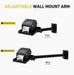 AgozTech adjustable wall mount arm for Zebra printer shelf shown retracted and extended