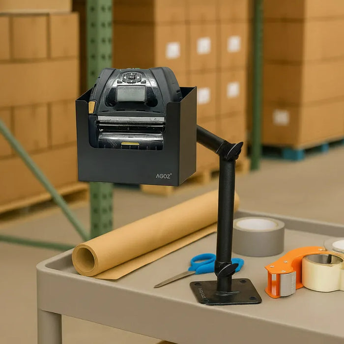 Adjustable Arm Mount Printer Holder for Zebra ZQ610 / ZQ610 Plus