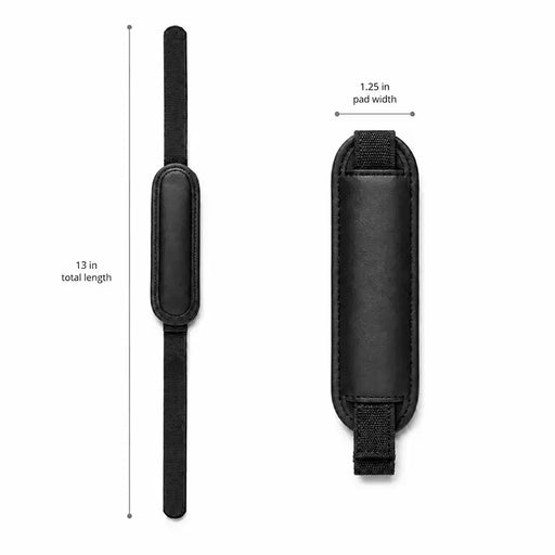 AgozTech replacement hand strap measurement guide showing 13 inch total length and 1.25 inch pad width.