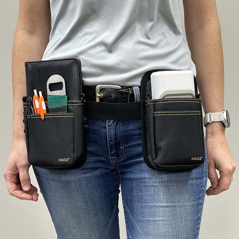 Double Pouch Waistbelt for POS Handhelds | AgozTech