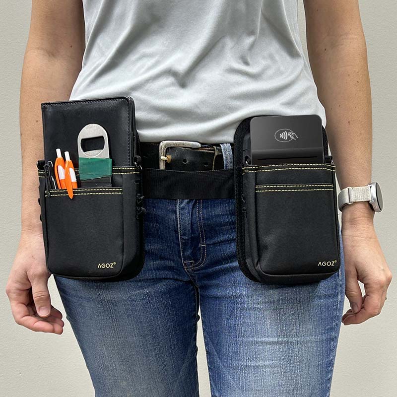 Double Pouch Waistbelt for Adyen Mobile POS | AgozTech
