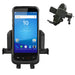 Chainway mobile scanner secured in an AgozTech air vent vehicle cradle mount with angled vent holder attachment.