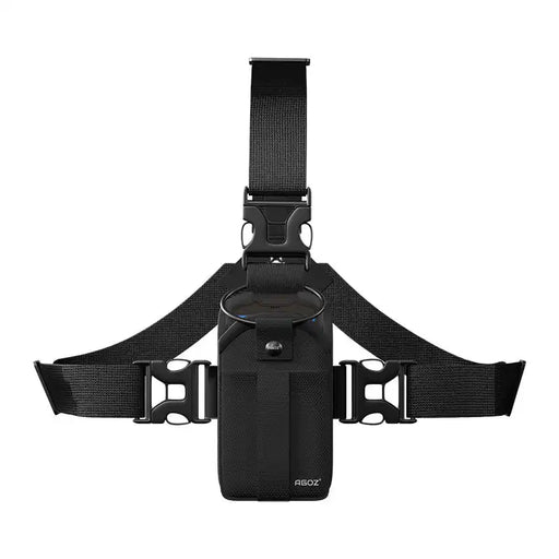 Front view of Chest Harness Holster for Newland Handheld Scanner with adjustable shoulder and chest straps