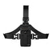 Front view of AgozTech chest harness pouch for Keyence Scanner with adjustable chest straps and secure pouch opening