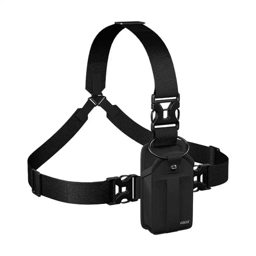 Icom radio chest harness holster with adjustable shoulder and waist straps