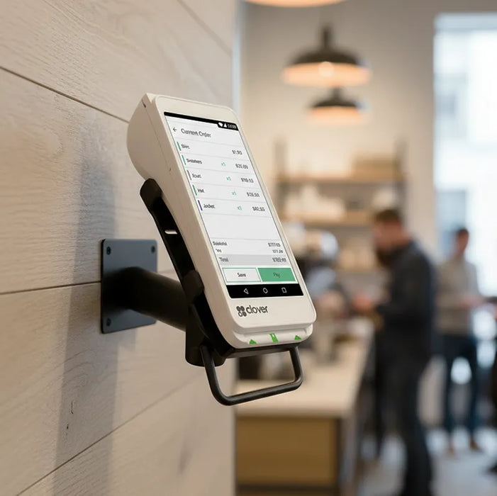Clover Flex 4 Handheld POS Wall Mount Metal Swivel Stand