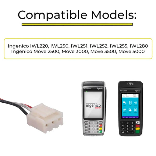 AGOZ Ingenico IWL250 Wireless POS Replacement Battery