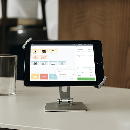 Heavy-Duty iPad Mini Retail Countertop Stand - Low-Profile