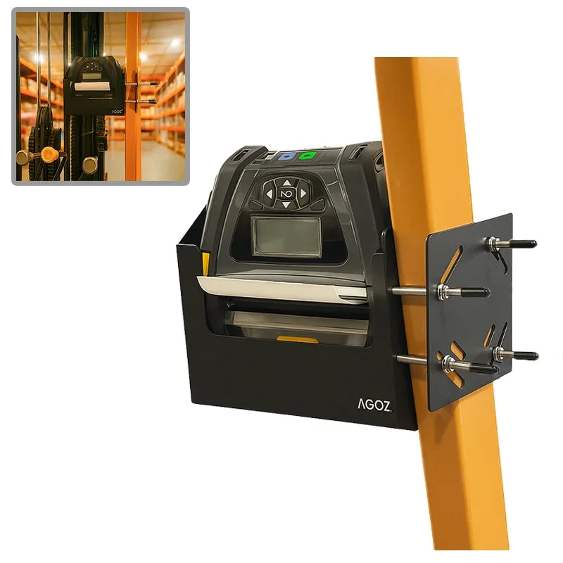 工具/メンテナンス ZENOAHG 2551 Metal Forklift Holder Mount for Zebra ZQ521 Printer | AgozTech