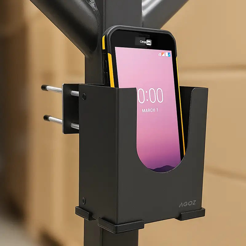 Warehouse Metal Forklift Holder for Cipherlab RK26 Scanner