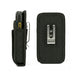 AgozTech black holster case for Zebra Tc73 handheld mobile computer, side and back view