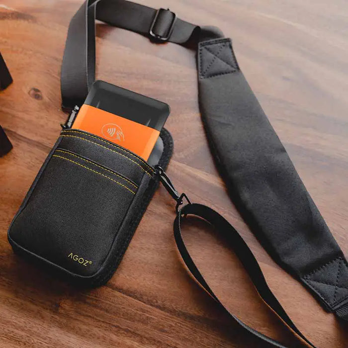 Sunmi POS handheld mobile terminal pouch with adjustable sling strap