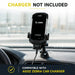 Zebra rugged mobile computer mounted in AgozTech vehicle cradle holder with note that charger is not included and compatible with AgozTech Zebra car charger