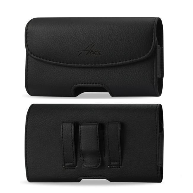 LG K31 Leather Pouch Case with Belt Clip